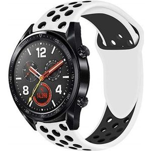 Huawei Watch GT siliconen sportband - wit / zwart