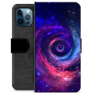 iPhone 12 Pro Premium Portemonnee Hoesje - Galaxy