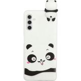 Samsung Galaxy A04s/A13 5G 3D Cartoon TPU Hoesje - Witte Panda