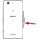 Sony Xperia Z3 Compacte Simkaart Cover - Wit