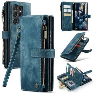 Samsung Galaxy S23 Ultra 5G Caseme 2-in-1 Multifunctional Wallet Case - Blue