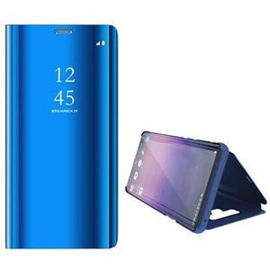 Luxury Series Mirror View Samsung Galaxy Note9 Flip Case - Blauw