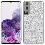 Samsung Galaxy S24 Glitter Series Hybride Hoesje - Zilver