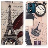 Motorola Moto E13 Glam Series Portemonnee Hoesje - Eiffeltoren