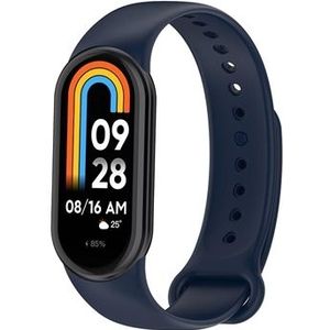 Xiaomi Smart Band 8 Zacht Siliconen Band - Donkerblauw