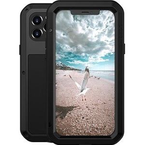 Love Mei Krachtige iPhone 12/12 Pro Hybrid Case - Zwart