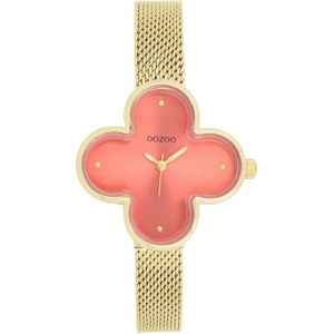 OOZOO - C11529 - Polshorloge - Camelia Rood - Metaal - 32x32 mm