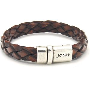 Josh  - heren Armband - Bruin