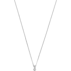 Isabel Bernard De la Paix Emily 14 karaat witgouden collier | diamant 0.05 ct | IBD350014