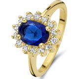 Parte Di Me Mia Colore Azure 925 Sterling Zilveren Gold Plated Ring PDM33061-60