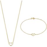 Isabel Bernard Cadeau d""'Isabel 14 karaat gouden collier en armband giftset IB90058