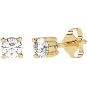 Diamo Diamonds 14 Karaat Gouden Oorknoppen Met Diamant 9-DD007-YG-10