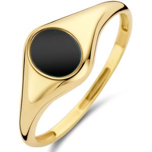 Blush 14 Karaat Gouden Ring met Onyx 1219YON-56