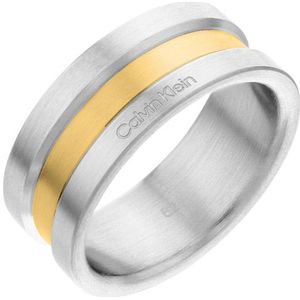 Calvin Klein Zilver en Goudkleurige Ring CJ35000060-64