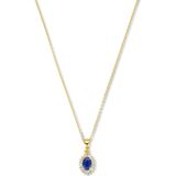 Parte Di Me Mia Colore Azure 925 Sterling Zilveren Gold Plated Ketting PDM34060