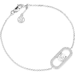 Sif Jakobs Ellisse Carezza 925 Sterling Zilveren Armband SJ-B2360-CZ