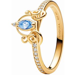 Pandora Disney Cinderella Ring 163059C01-58 Met 14 Karaat Gouden Plating