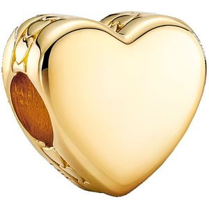 Pandora Moments Goudkleurige Engravable Heart Bedel 762015C00