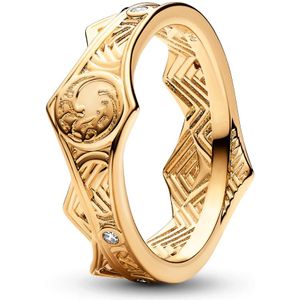 Pandora Project House House Of The Dragon Crown Ring 162969C01-58 Met 14 Karaat Gouden Plating