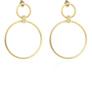 LOTT.gioielli 925 Sterling Silver Gold-coloured Eslie Drop earrings CLEA031-G41694