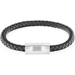Calvin Klein Zwarte Leren Armband CJ35000571