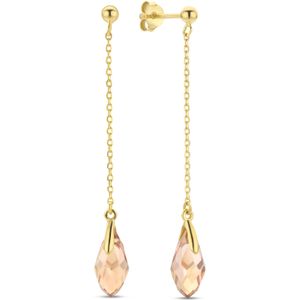 Parte Di Me La Sirena Ombrone 925 Sterling Zilveren Gold Plated Oorhangers PDM36145
