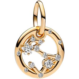 Pandora Moments Pisces Zodiac Bedel 762724C01 Met 14 Karaat Gouden Plating