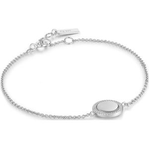 Ania Haie Ropes and Dreams 925 Sterling Zilveren Rope Disc Armband AH-B036-01H (Lengte: 16.50 - 18.50 cm)