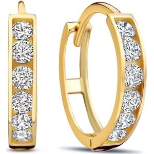 Beloro Jewels Monte Napoleone - Dames Oorringen - 9 karaat