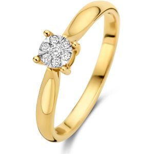 Isabel Bernard De la Paix Hanaé 14 karaat gouden ring | diamant 0.08 ct | IBD330007-52
