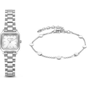 Violet Hamden  - dames horloge - zilverkleurig met  band