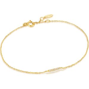 Ania Haie Magma Wave 14 Karaat Gouden Armband met Diamant AH-BAU004-02YG