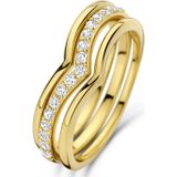 Parte Di Me Santa Maria della Base 925 sterling zilveren gold plated ringen PDM33034-52