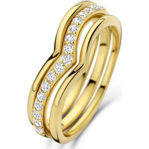 Parte Di Me Santa Maria della Base 925 sterling zilveren gold plated ringen PDM33034-52