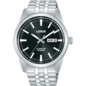 Lorus  - heren horloge - zilverkleurig met  band