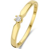 Isabel Bernard De la Paix Emily 14 karaat gouden ring | diamant 0.05 ct | IBD330020-58