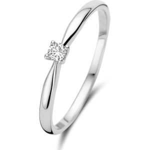Isabel Bernard De la Paix Céline 14 karaat witgouden ring | diamant 0.05 ct | IBD330004-48