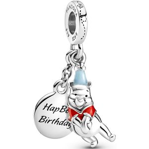 Pandora Disney 925 Sterling Zilveren Winnie the Pooh Birthday Hanger 799385C01