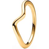 Pandora Timeless Wave Ring Met 14 Karaat Gouden Plating 163095C00-52