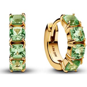 Pandora  - Dames Oorbellen - goudkleurig & Groen