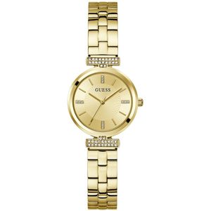 Guess  - dames horloge - goudkleurig met  band