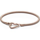 Pandora Moments 14 Karaat Roségoud Plating Snake Chain Armband 582257C00-20