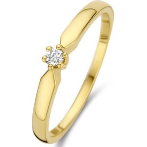 Isabel Bernard De la Paix Emily 14 karaat gouden ring | diamant 0.05 ct | IBD330020-56