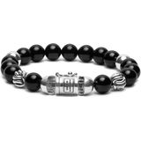 Buddha to Buddha Spirit Bead Onyx Armband BTB188ON-F (Lengte: 21.00 cm)