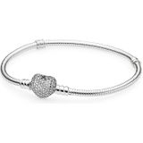 Pandora Zilveren Pave Heart Armband 590727CZ-16 (16.00 cm)