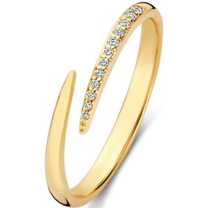 Isabel Bernard - De la Paix Flavie - 14 Karaat Gouden Ring - Met Diamant 0.08 Karaat - Voor Dames