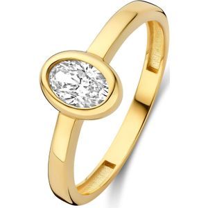 Isabel Bernard - Le Marais Sophie - Gouden Ring - 14 Karaat - Zirkonia Steen