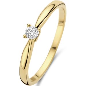 Isabel Bernard De la Paix Christine 14 karaat gouden ring | diamant 0.10 ct | IBD330003-60