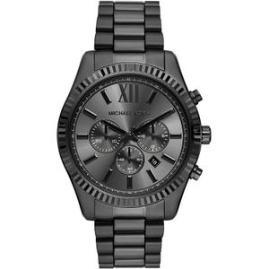Michael Kors Lexington - heren horloge - Zwart met  band