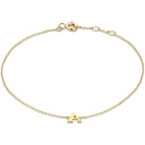 Isabel Bernard | 14 Karaat Gouden Armband  met letter G Dames | Le Marais | IB320101-G